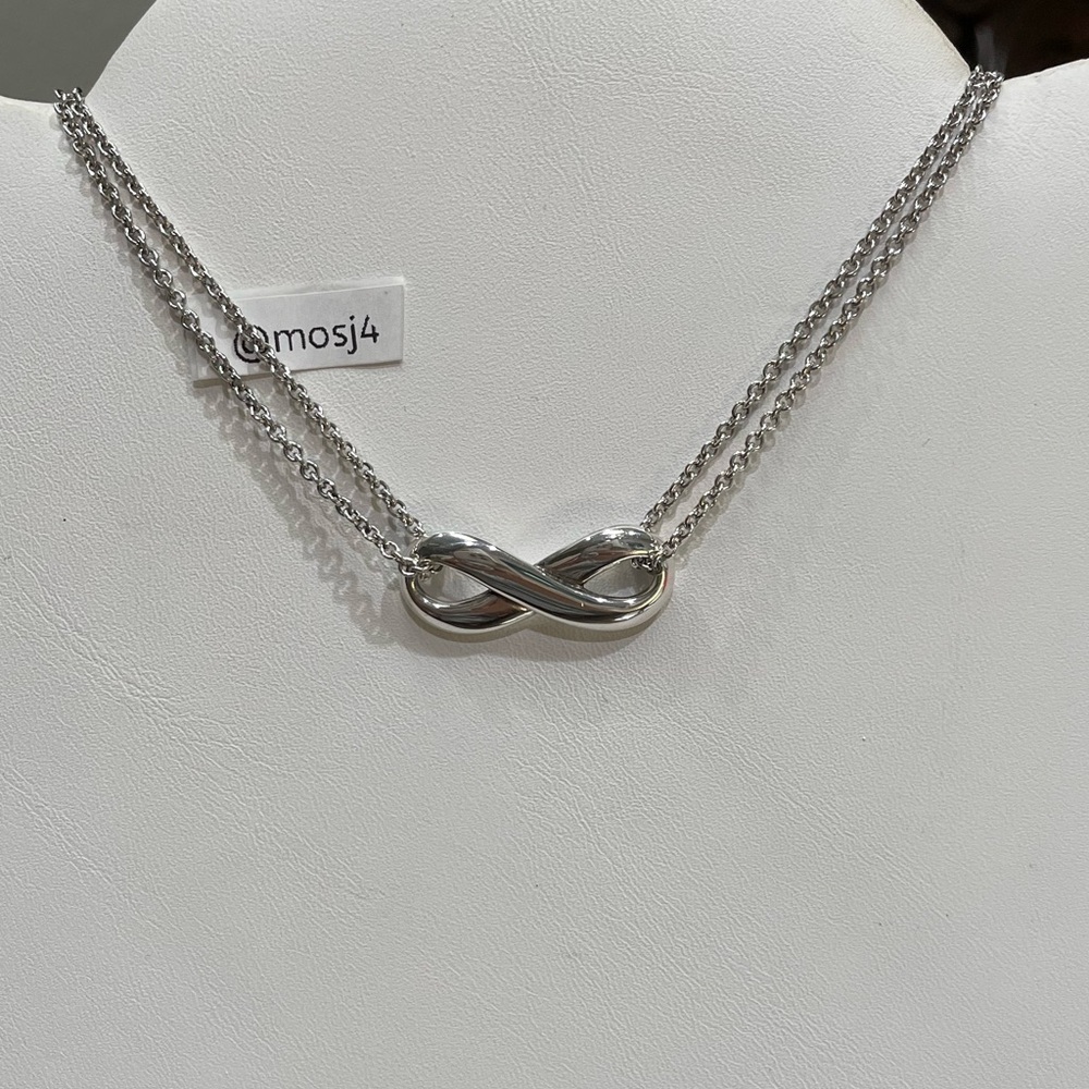 Retired James Avery Infinity Double Chain Necklace